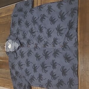 Makani Hawaiian Palm Tree Button Up Shirt XL